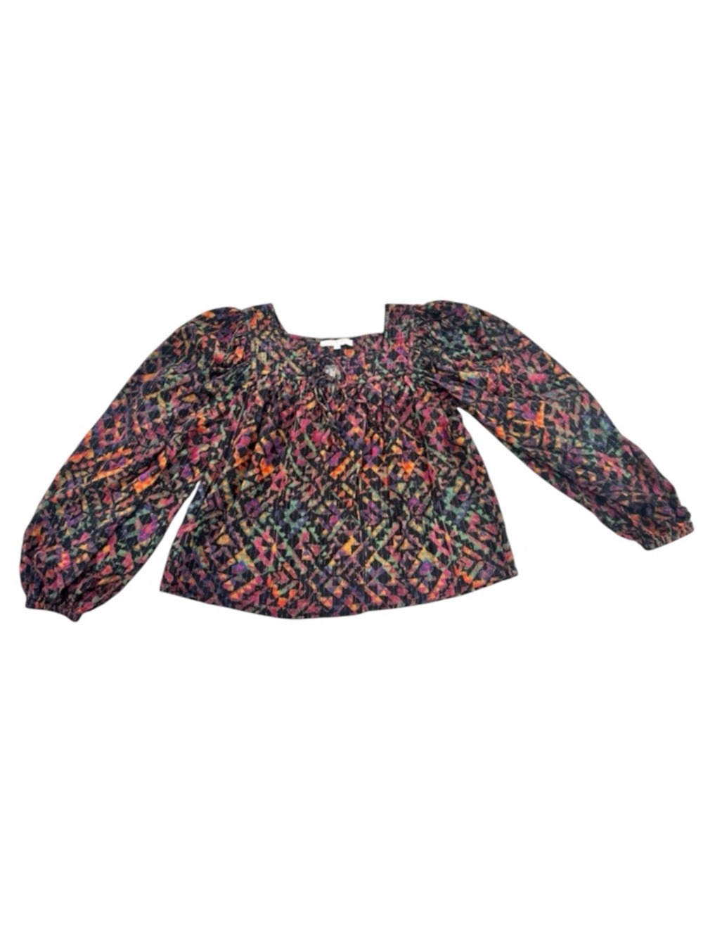 Vibrant Patterned Women's Blouse